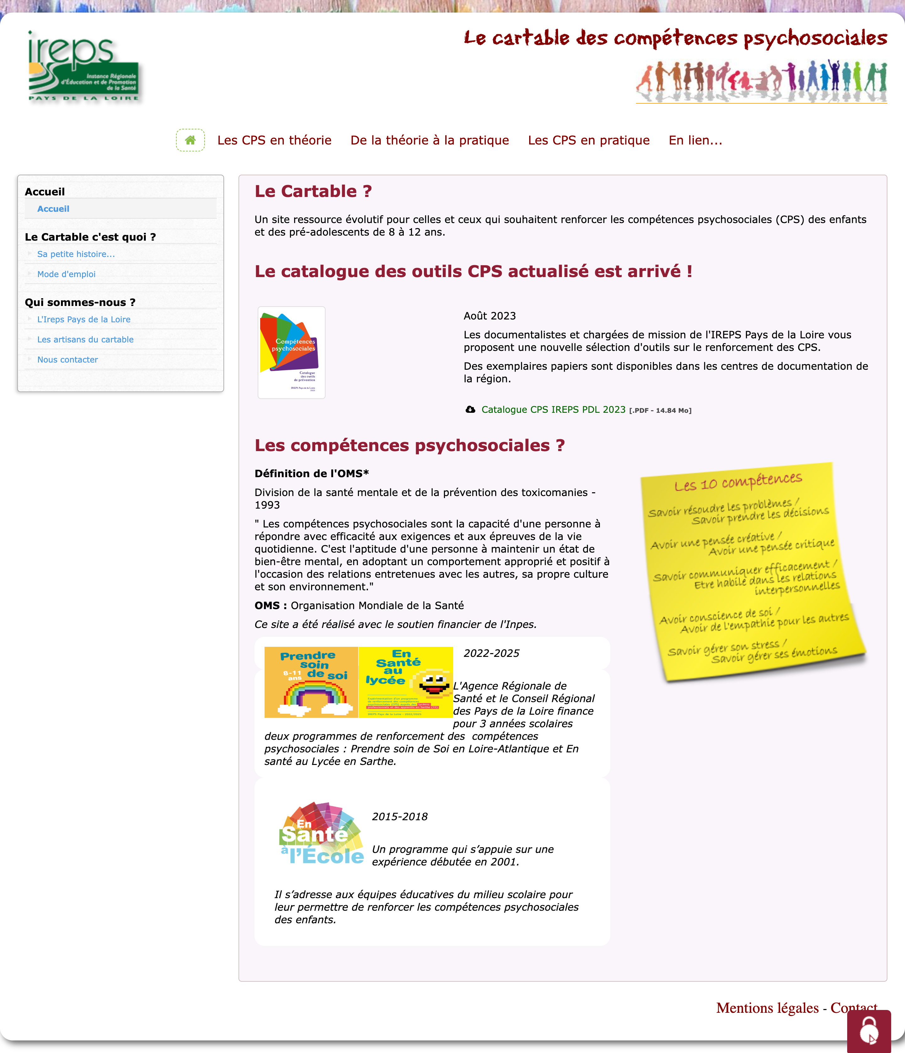 cartable des cps