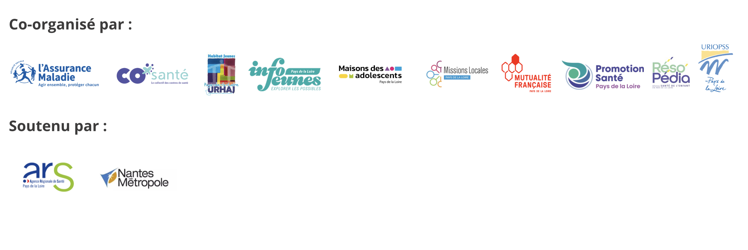 logos partenaires et financeurs